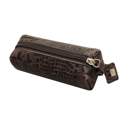 Key of zipper, length 14 cm, brown color