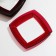 Set of glasses glass tokio, 6 pcs, d = 19.5 cm, red color