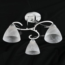Fire Steak of Economics Crime Code 10093/3MR+WT+CR WT, 3x60W, E27, 28x49x49 cm, white color