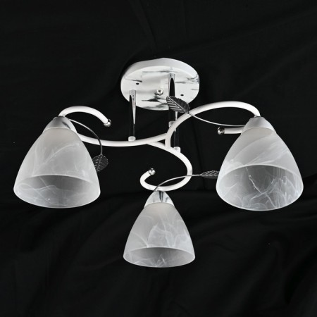 Fire Steak of Economics Crime Code 10093/3MR+WT+CR WT, 3x60W, E27, 28x49x49 cm, white color