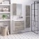 Cabinet-mirror "Manhattan 65" gray concrete, universal