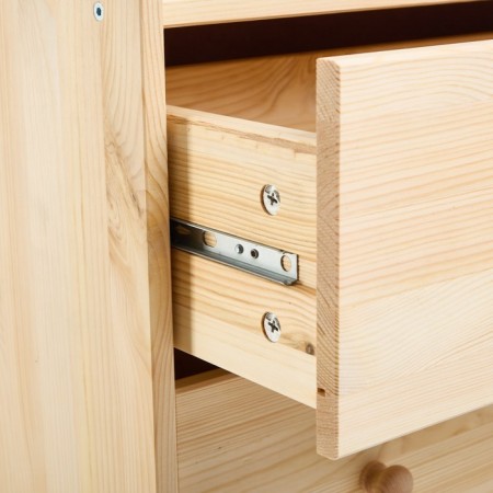 Chest of drawers RAST 5, 62x30x109, pine array-4