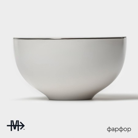 Porcelain salad Magistro la Perle, 250 ml, D = 10.2 cm, white color-1