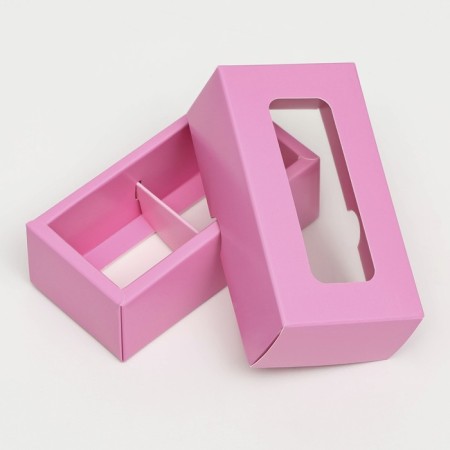 Folding box for 2 sweets, 10.5 x 5.5 x 3.5 cm, pink-3