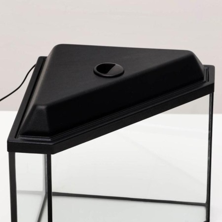 Aquarium "Delta" corner with a lid, 25 liters, 34 x 34 x 31/37.5 cm, black-2