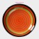 Plate ceramic deep shade "India", 600 ml, d = 20 cm, color orange color