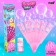 Soap bubbles "fan" pink