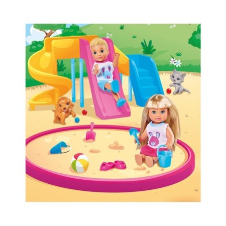 Steffi doll, Evy and Timmy with pets, 29 cm-1