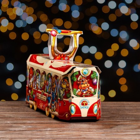 Gift box "Red tram", 33 x 9 x 11 cm-3