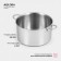 Great stainless steel pan, 2.8 liters, with a heat distribution layer, induction