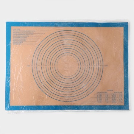 Reinforced rug with marking, silicone, 71 × 50.5 cm, blue color-4