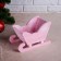 Wooden Kashpo 20 × 12 × 13 cm "Sanka", pink brush give beautifully
