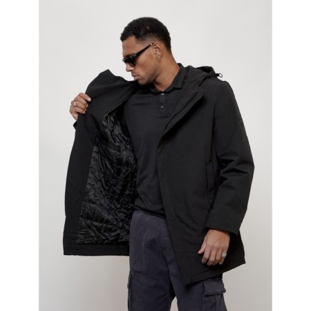 Male demi -season kosukha park, size 58, black color-12
