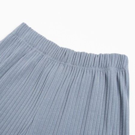 Female set (longshit, trousers) minku: casual collection color gray-blue, rn 46-7