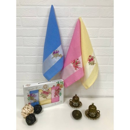 A set of wuffed napkins Diva Afrodita "Cart", size 40x60 cm, 3 pcs-4