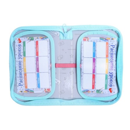 Penal 1 section, 130 x 210 x 40 mm, 2 folding strips, fabric, calligrata top, Content "cat"-2