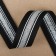 Braid knitted lamps 25 mm, 9 ± 0.5 m, black/silver color