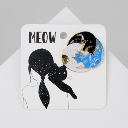 Icon "Heavenly cats", colored in gold