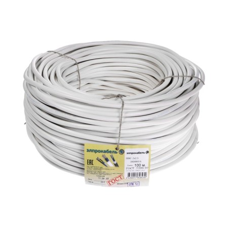 Flexible round Promel PVS, 2x2.5, 100 m, GOST-1