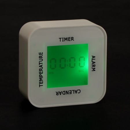 IRIT IR-609 Bureau watch, thermometer, calendar, timer, backlight, 2haa, white-4