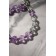 Bracelet "Joy" owl, white-lilac color, d = 7
