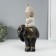 Polystone souvenir "Little Buddha on the Black Elephant" 14x14x30 cm