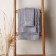 Terry towel Lovelife Square, 50x90 cm, ash-gray color