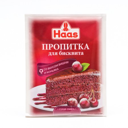 Biscuit impregnation with cherry and cognac taste, 80 g