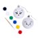 New Year's set for creativity. Christmas balls for coloring "New Year! Fun friends ", set 2 pcs, paints