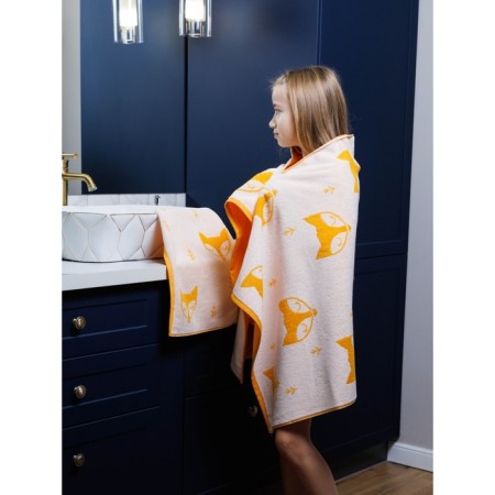 Terry towel Fox, size 30x50 cm, orange color-6