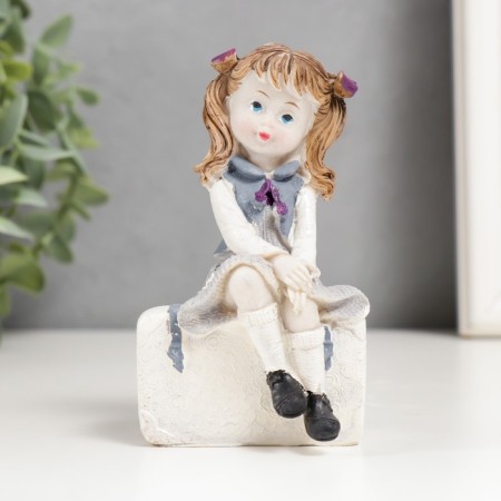 Souvenir Polystone "Baby on the suitcase" MIX 10.5x5x6 cm-1