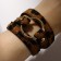 Bracelet Skin "Safari" leopard, black-brown color, 51 cm