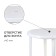 Round table, 90x90x75 cm, white color