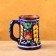 Mug Rishtan ceramics "Flowers", 500 ml, blue