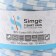 Knitted yarn secondary 90% cotton, 10% p/e, 100m/450 ± 50 g (blue-blue strip)