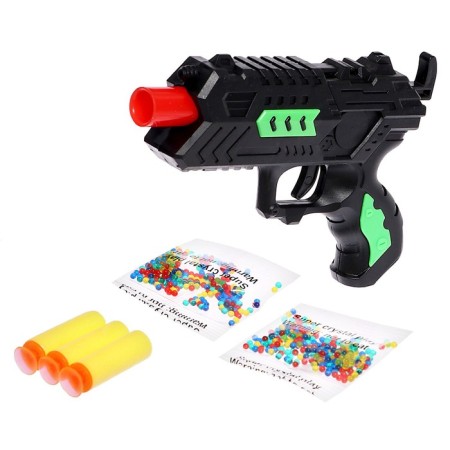 Blaster "Croud", shoots soft and hydrogel bullets, Mix color-11