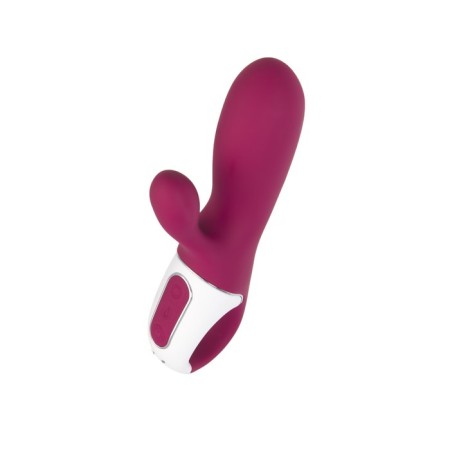 Satiffyer Hot Bunny vibrator with clitoral stimulant, red color-9