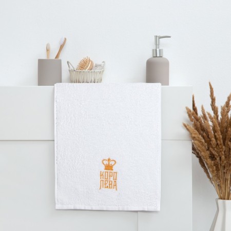 Tainted towel "Queen" 30x60 cm, 100% cotton, 340 g/m2