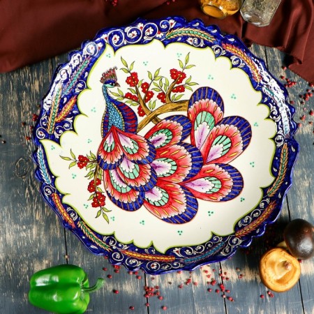 Largan Rishtan ceramics "Bird Bird", 41 cm, corrugated-1