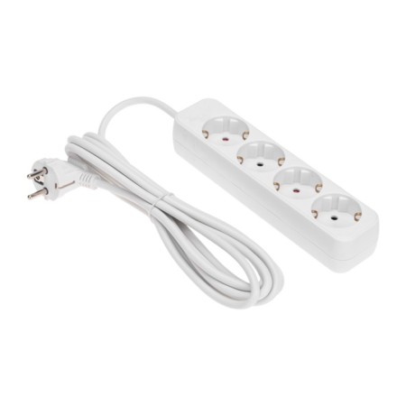 Extension cord Standard 4 nests, 3m, 3x1.0mm², s/h, white rexant-1