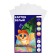 Cardboard White A4 10 sheets, Calligrata, 200 g/m2, non -unilateral, unilateral, in folder