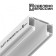 Intruder (profile) for embedding a single -phase track in the tensioning ceiling Novotech, 40.71x2000x69.8 mm, white color