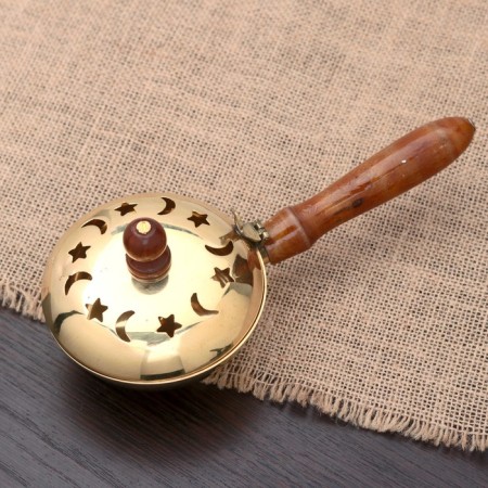 Coal holder "Star" brass 22x10x5.5 cm