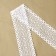 Elastic lace, 40 ± 5 mm × 10 ± 1 m, white color