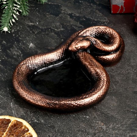 Steering stand "Snake" bronze, 16x2.5cm-1