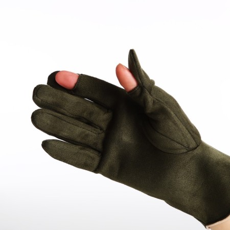 Gloves are female, dimensionless, without insulation, khaki color-2