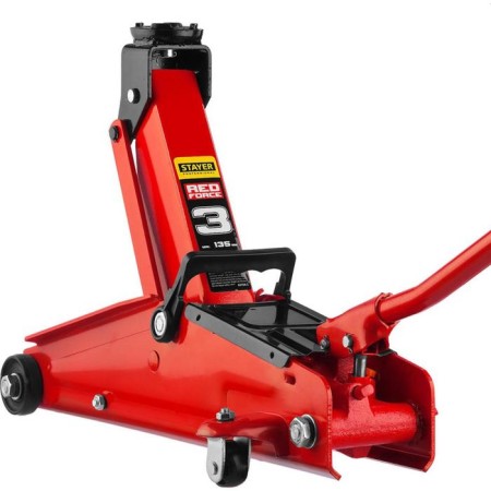 The jack of the rolling Stayer Red Force R-30 43154-3, with a high rise, 135-400 mm, 3 tons-1