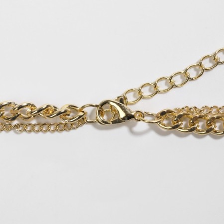 Piece "chain" amulet, eye, blue-white color in gold, 40 cm-1