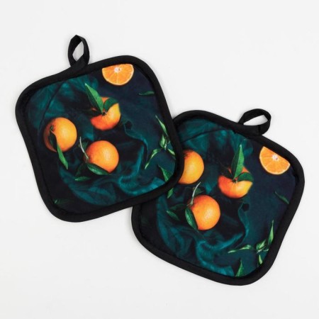 Kitchen set of the “oranges” shares of 17*17 cm - 2 pcs, 100% p/e-1