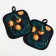 Kitchen set of the “oranges” shares of 17*17 cm - 2 pcs, 100% p/e